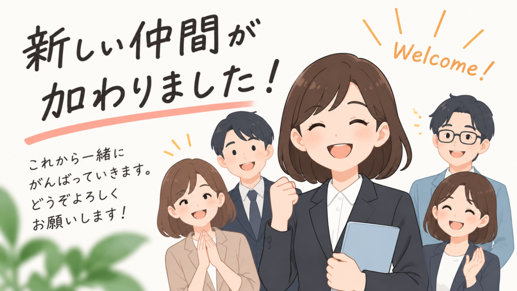 新しい仲間が加わりました